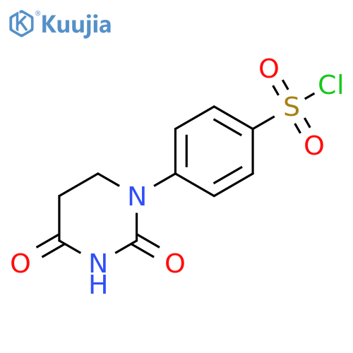 4-(2,4-dioxo-1,3-diazinan-1-yl)benzene-1-sulfonyl chloride structure