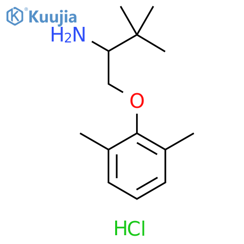 2-(2-amino-3,3-dimethylbutoxy)-1,3-dimethylbenzene hydrochloride structure