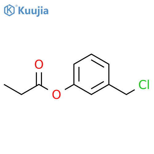 3-(chloromethyl)phenyl propanoate structure
