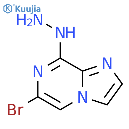 6-bromo-8-hydrazinylimidazo[1,2-a]pyrazine structure