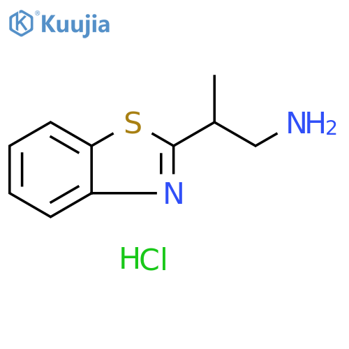 2-(1,3-benzothiazol-2-yl)propan-1-amine dihydrochloride structure