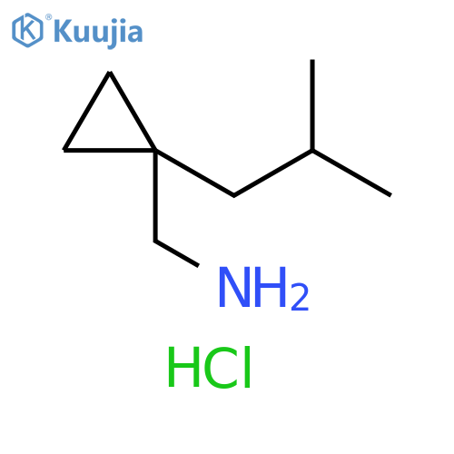 1-(2-methylpropyl)cyclopropylmethanamine hydrochloride structure