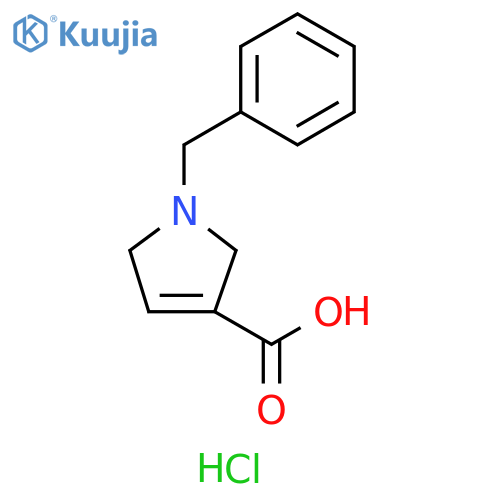 1-benzyl-2,5-dihydro-1H-pyrrole-3-carboxylic acid hydrochloride structure