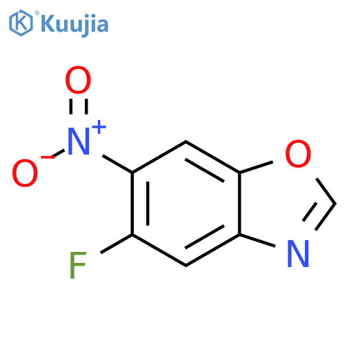 5-fluoro-6-nitro-1,3-benzoxazole structure