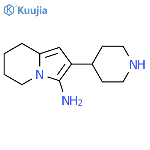 2-(piperidin-4-yl)-5,6,7,8-tetrahydroindolizin-3-amine structure