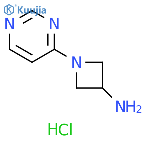 1-(pyrimidin-4-yl)azetidin-3-amine hydrochloride structure