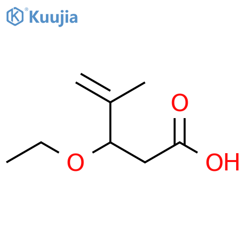 3-ethoxy-4-methylpent-4-enoic acid structure