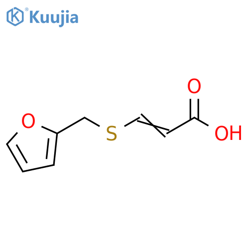 3-{(furan-2-yl)methylsulfanyl}prop-2-enoic acid structure