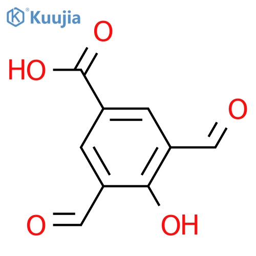 3,5-diformyl-4-hydroxybenzoic acid structure