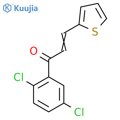 (2E)-1-(2,5-Dichlorophenyl)-3-(thiophen-2-yl)prop-2-en-1-one structure