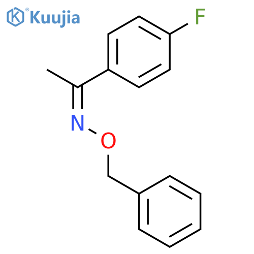 (E)-1-(4-fluorophenyl)ethanone O-benzyl oxime structure