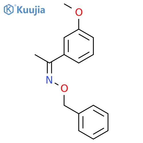 (E)-1-(3-methoxyphenyl)ethanone O-benzyl oxime structure