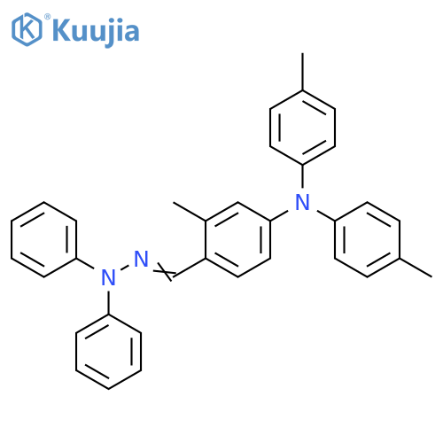 Benzaldehyde, 4-[bis(4-methylphenyl)amino]-2-methyl-, 2,2-diphenylhydrazone structure