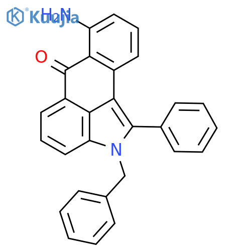 Naphth[1,2,3-cd]indol-6(2H)-one, 7-amino-1-phenyl-2-(phenylmethyl)- structure