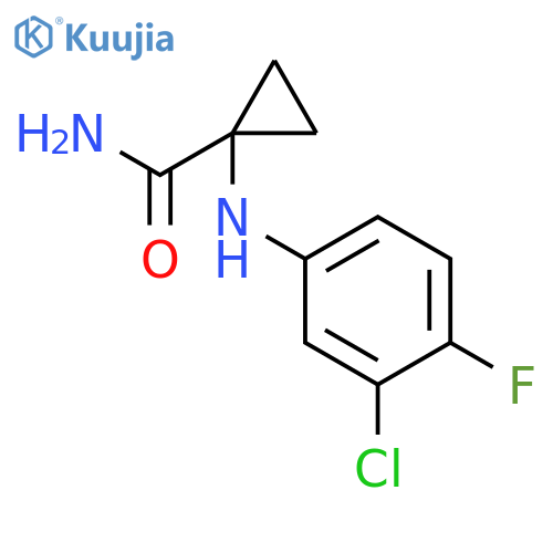 Cyclopropanecarboxamide, 1-[(3-chloro-4-fluorophenyl)amino]- structure