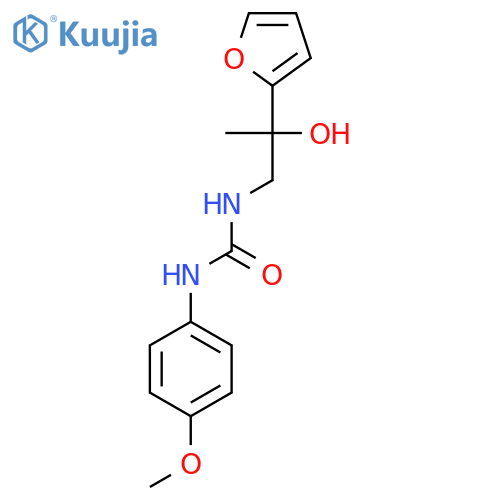 3-2-(furan-2-yl)-2-hydroxypropyl-1-(4-methoxyphenyl)urea structure