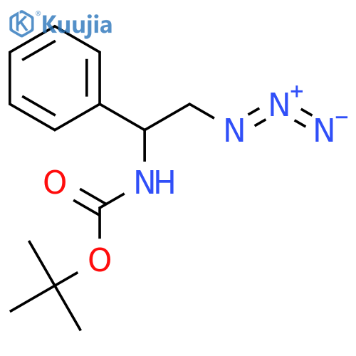 Carbamic acid, (2-azido-1-phenylethyl)-, 1,1-dimethylethyl ester, (±)- structure