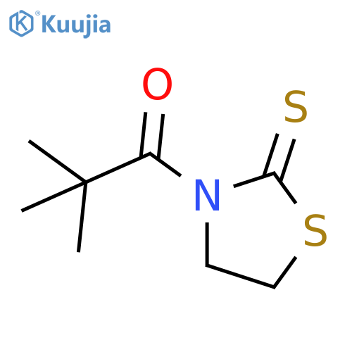 2,2-Dimethyl-1-(2-thioxothiazolidin-3-yl)propan-1-one structure