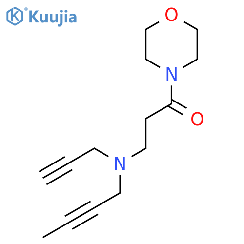 3-(but-2-yn-1-yl)(prop-2-yn-1-yl)amino-1-(morpholin-4-yl)propan-1-one structure