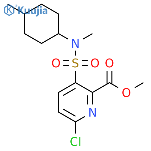 Methyl 6-chloro-3-[methyl(4-methylcyclohexyl)sulfamoyl]pyridine-2-carboxylate structure