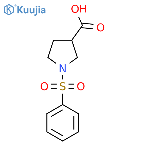 1-(Phenylsulfonyl)-3-pyrrolidinecarboxylic Acid structure