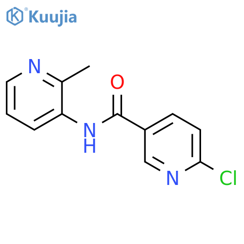 6-chloro-N-(2-methylpyridin-3-yl)pyridine-3-carboxamide structure