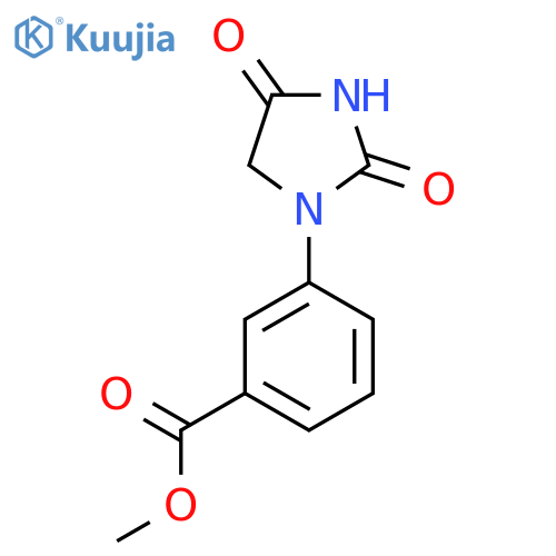 Methyl 3-(2,4-dioxoimidazolidin-1-yl)benzoate structure