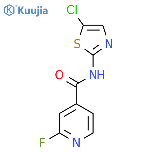 N-(5-chloro-1,3-thiazol-2-yl)-2-fluoropyridine-4-carboxamide structure