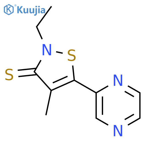3(2H)-Isothiazolethione, 2-ethyl-4-methyl-5-pyrazinyl- structure