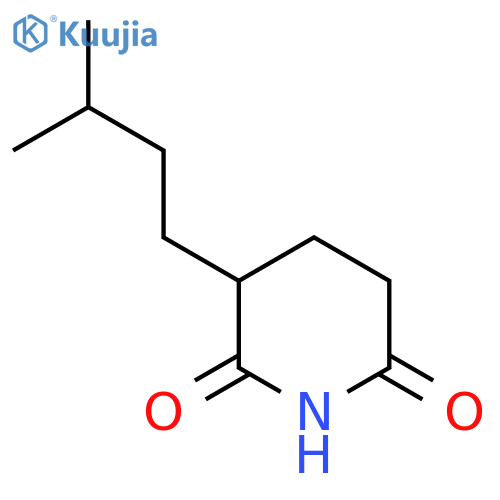 3-(3-Methylbutyl)piperidine-2,6-dione structure