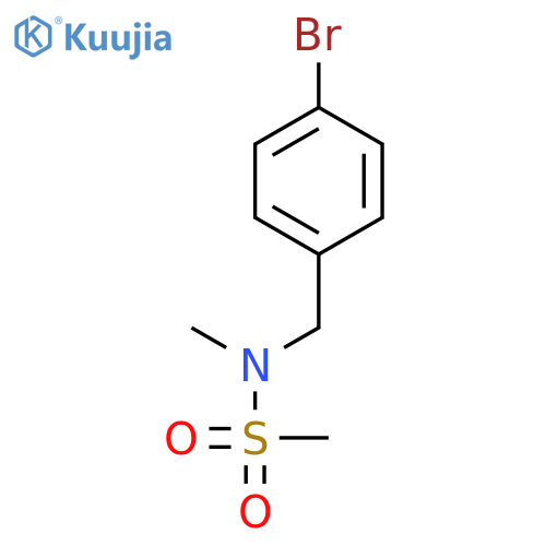 N-(4-bromophenyl)methyl-N-methylmethanesulfonamide structure