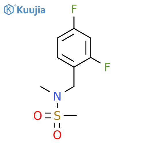 Methanesulfonamide, N-[(2,4-difluorophenyl)methyl]-N-methyl- structure