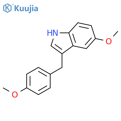 1H-Indole, 5-methoxy-3-[(4-methoxyphenyl)methyl]- structure