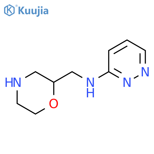 N-[(morpholin-2-yl)methyl]pyridazin-3-amine structure