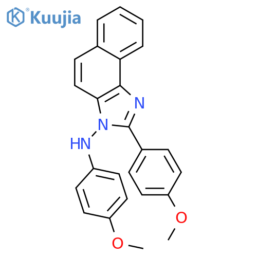 3h-naphth[1,2-d]imidazole, 3-(p-anisidino)-2-(p-methoxyphenyl)- structure