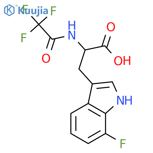 DL-Tryptophan, 7-fluoro-N-(trifluoroacetyl)- structure