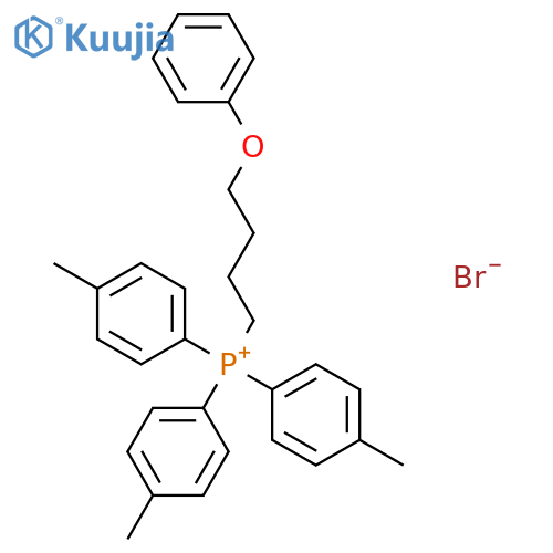 Phosphonium, tris(4-methylphenyl)(4-phenoxybutyl)-, bromide structure