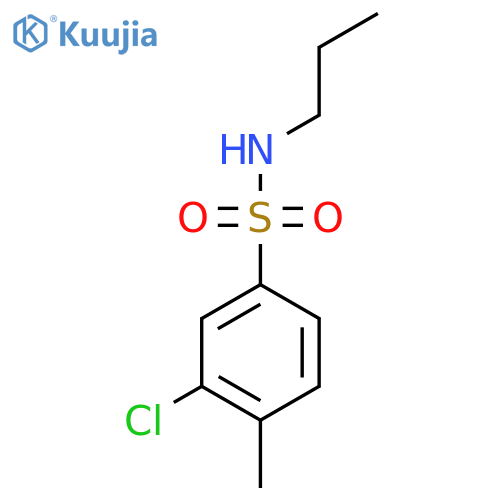 3-Chloro-4-methyl-N-propylbenzene-1-sulfonamide structure