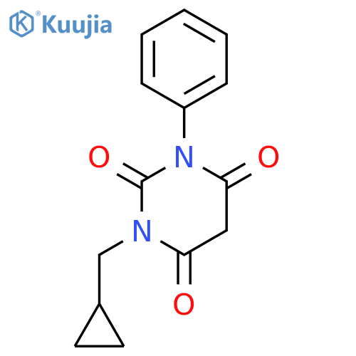 2,4,6(1H,3H,5H)-Pyrimidinetrione, 1-(cyclopropylmethyl)-3-phenyl- structure
