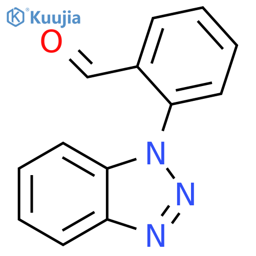 2-(1H-1,2,3-benzotriazol-1-yl)benzaldehyde structure