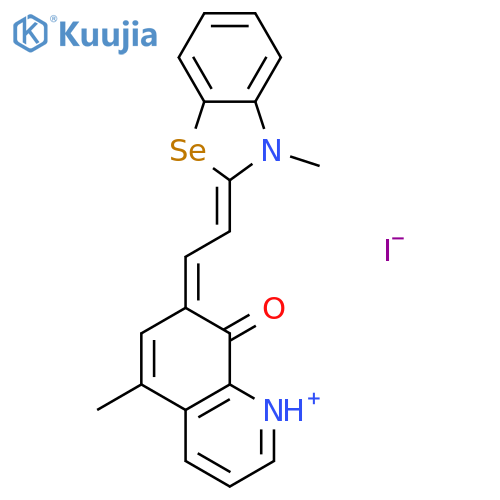 Benzoselenazolium,2-[2-(8-hydroxy-5-methyl-7-quinolyl)vinyl]-3-methyl-, iodide (8CI) structure