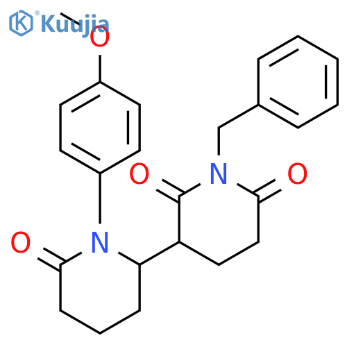 [2,3'-Bipiperidine]-2',6,6'-trione, 1-(4-methoxyphenyl)-1'-(phenylmethyl)- structure