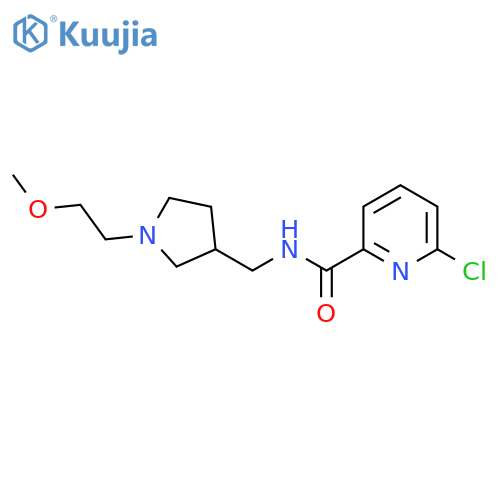 6-chloro-N-{1-(2-methoxyethyl)pyrrolidin-3-ylmethyl}pyridine-2-carboxamide structure