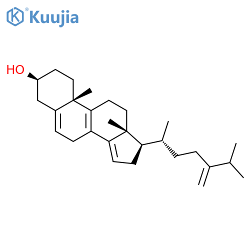 Ergosta-5,8,14,24(28)-tetraen-3-ol, (3b)- structure