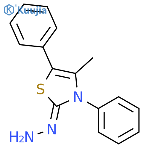 2(3H)-THIAZOLONE, 4-METHYL-3,5-DIPHENYL-, HYDRAZONE structure