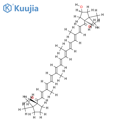 (3S,5R,5'R)-3-hydroxy-kappa,kappa-carotene-6,6'-dione structure