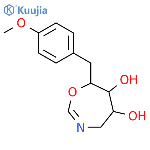 7-(4-methoxybenzyl)-4,5,6,7-tetrahydro-1,3-oxazepine-5,6-diol structure