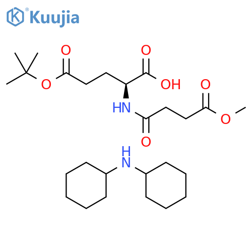 L-Glutamic acid, N-(4-methoxy-1,4-dioxobutyl)-, 5-(1,1-dimethylethyl) ester, compd. with N-cyclohexylcyclohexanamine (1:1) structure