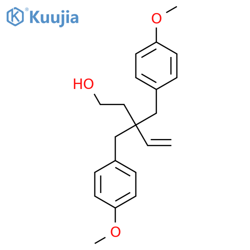 3,3-Bis(4-methoxybenzyl)pent-4-en-1-ol structure
