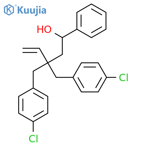 3,3-Bis(4-chlorobenzyl)-1-phenylpent-4-en-1-ol structure